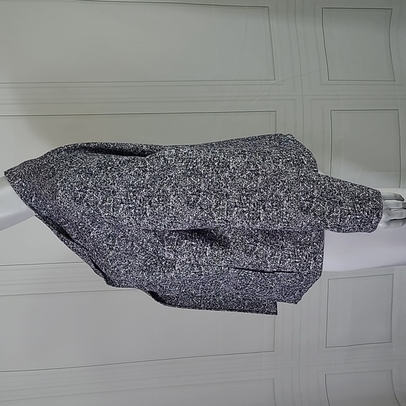 CJ Banks SZ X Blazer Open Front Jacket Navy Blue & White Lined - Picture 6 of 9